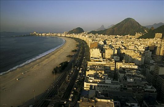 里约热内卢,海滩,科巴卡巴纳,正面