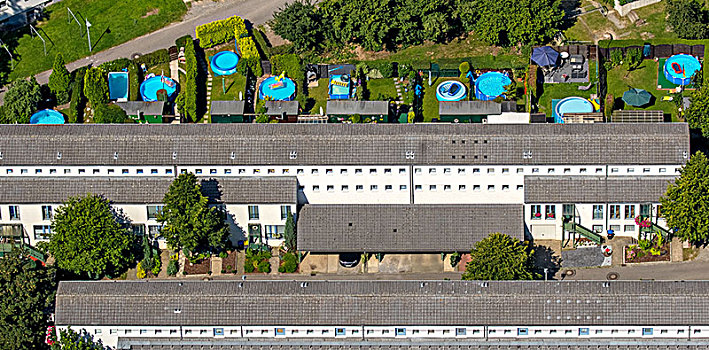 游泳池,乐园,街上,开采,住宅区,盖尔森基兴,鲁尔区,北莱茵威斯特伐利亚,德国
