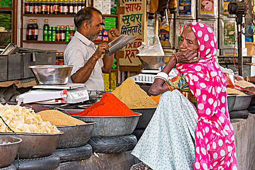 露天市场,市场,拉贾斯坦邦,印度