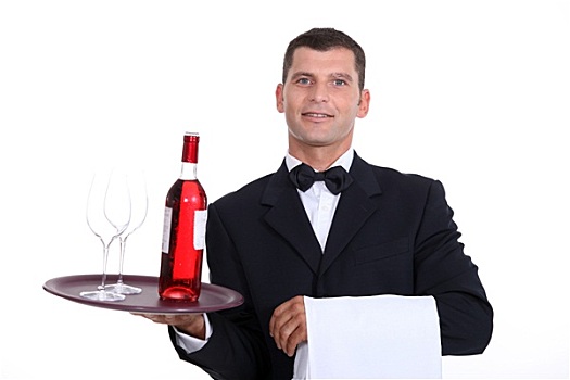 葡萄酒,服务员