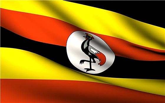 飞,旗帜,乌干达