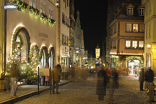 圣诞节,罗腾堡,巴登符腾堡,德国