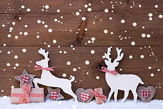 圣诞装饰,驯鹿,情侣,相爱,雪花