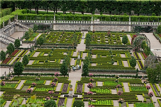 菜园,城堡,维朗德里城堡,卢瓦尔河谷,法国