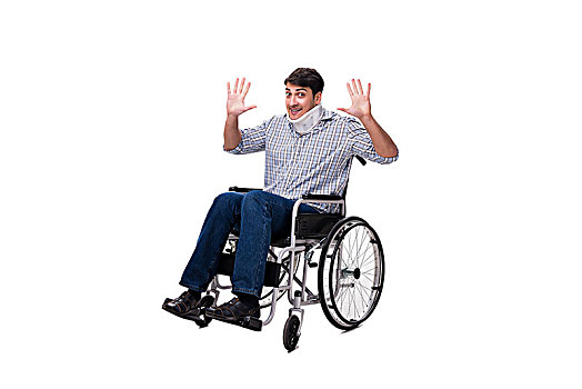 男人,困苦,受伤,轮椅
