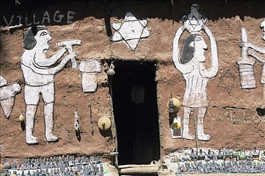 埃塞俄比亚,乡村,壁画