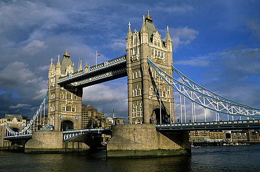 英国,伦敦,泰晤士河,塔桥