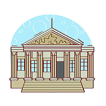 插画,最高法院,建筑,华盛顿特区