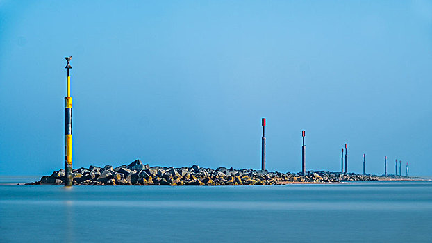 海洋,防卫,海上,诺福克,石头,防波堤,建造