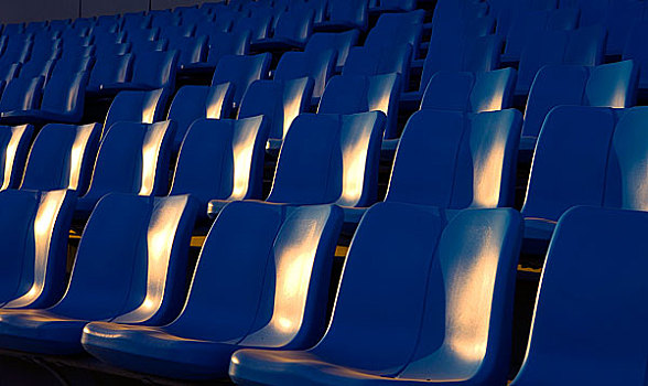 安徽合肥体育场内的座椅