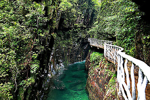 峡谷溪流