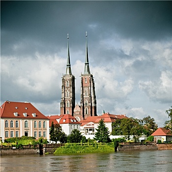 双子塔,大教堂,弗罗茨瓦夫