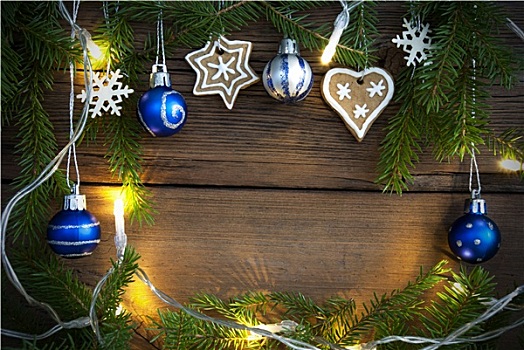 彩灯,圣诞装饰,背景,木头