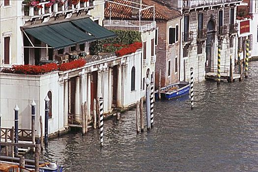 俯拍,建筑,水岸,大运河,威尼斯,意大利