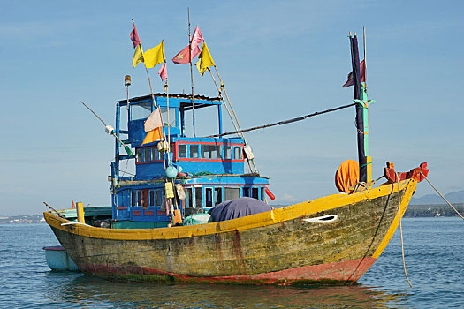 越南,岘港,渔船
