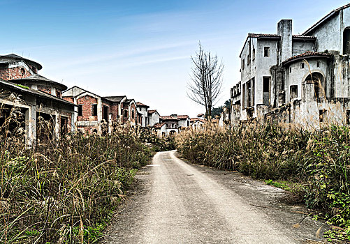 别墅区建筑工地