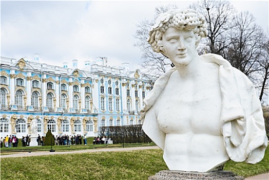 花园,雕塑,凯瑟琳宫,彼得斯堡,俄罗斯