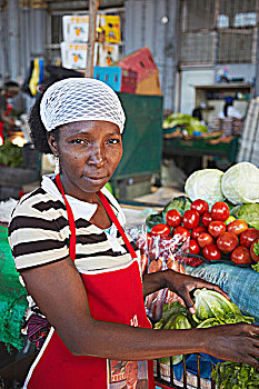 果蔬,摊贩,城市,市场,马普托,莫桑比克