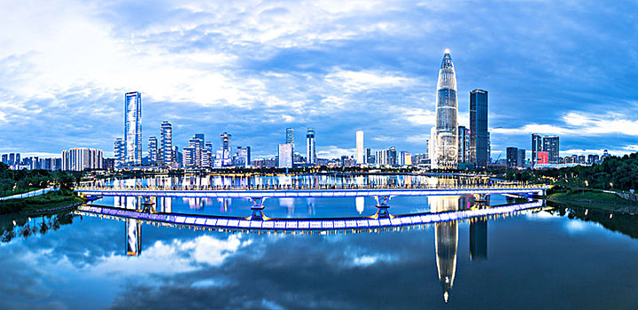 深圳市南山区后海片区夜景