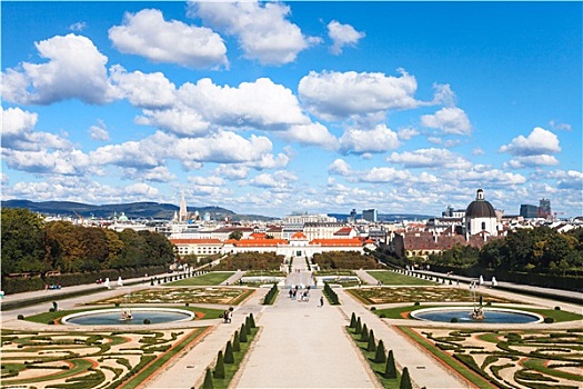 广场,观景楼,宫殿,维也纳,奥地利