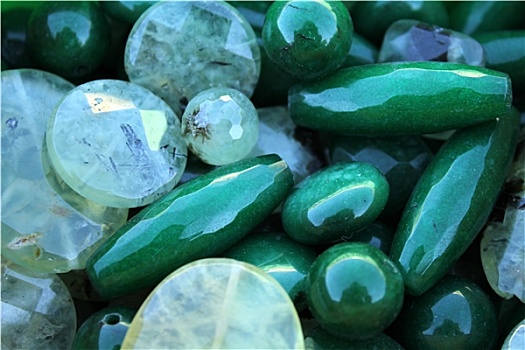 绿色,石头