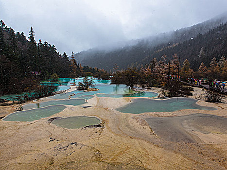 川西黄龙雪景