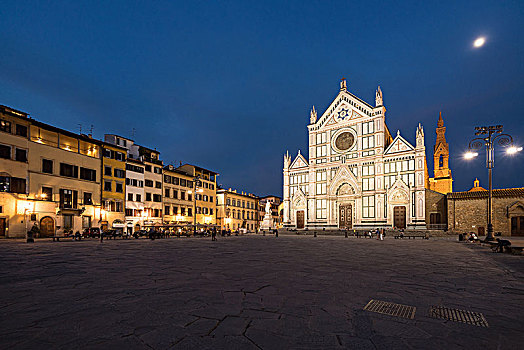 佛罗伦萨,广场,大教堂,蓝色,钟点