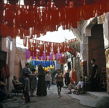 弄干,毛织品,玛拉喀什,摩洛哥