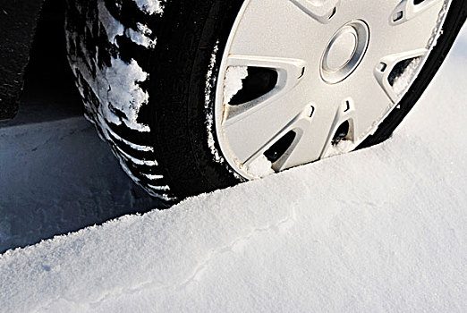 轮胎,雪