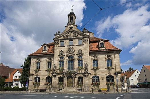 市政厅,中间,巴伐利亚,德国,欧洲
