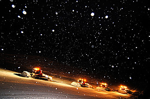 夜晚,责任,2000年,滑雪,胜地,山谷,奥地利,欧洲