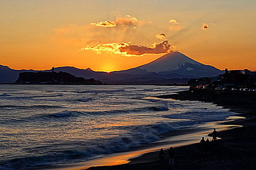 山,富士山