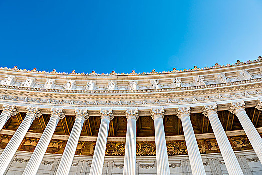 白色,柱子,国家纪念建筑,广场,威尼斯,罗马,拉齐奥,意大利,欧洲