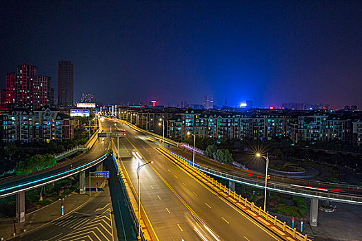 城市立交桥夜景