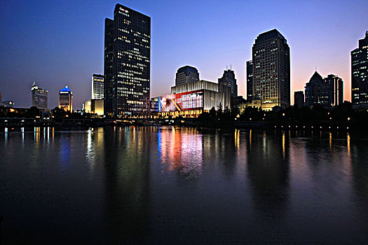 杭州大运河商业中心夜景