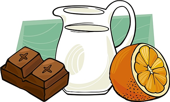 巧克力,容器,牛奶,橙色