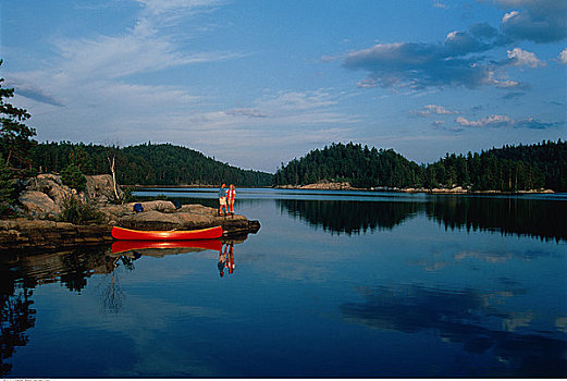 伴侣,独木舟,泰马加密,安大略省,加拿大