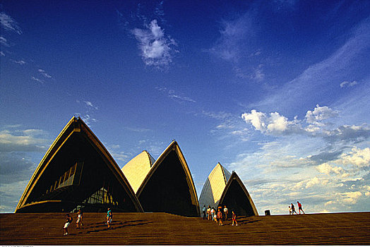 人,靠近,悉尼歌剧院,悉尼,澳大利亚