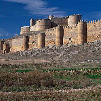 索里亚,卡斯提尔,西班牙,凸出,圆,塔,16世纪