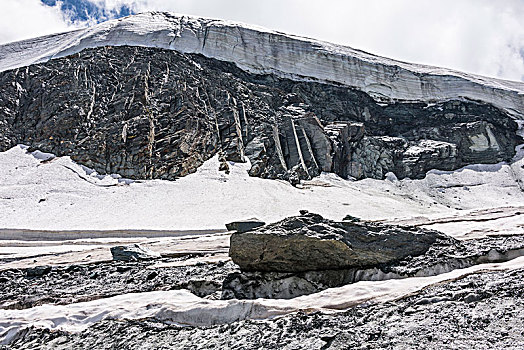 冰河,多,山谷,瓦莱,阿尔卑斯山,瑞士