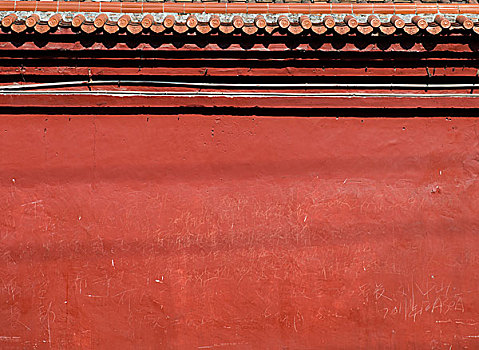 红色,中国,墙壁,背景