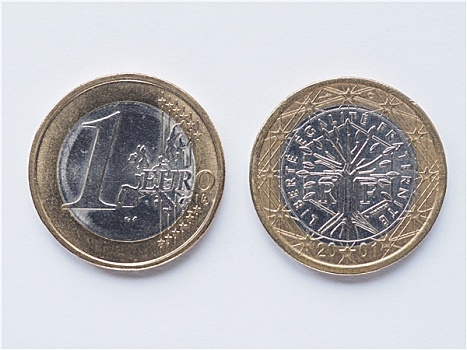 法国,1欧元,硬币