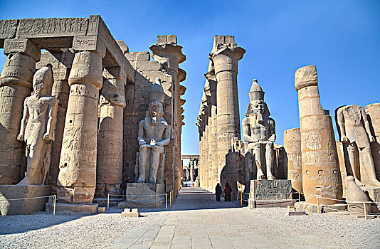 宫殿,拉美西斯二世,卢克索神庙,路克索神庙,埃及