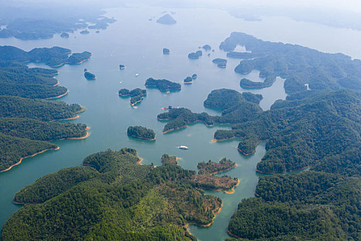 航拍千岛湖风景