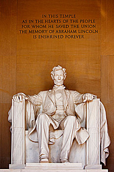 室内,林肯纪念堂,华盛顿特区,美国