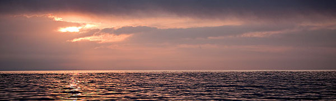 日落,福尔斯湾,南非