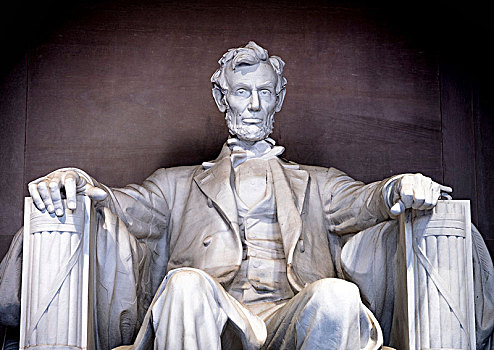 雕塑,亚伯拉罕-林肯,室内,林肯纪念堂,国家广场,华盛顿特区