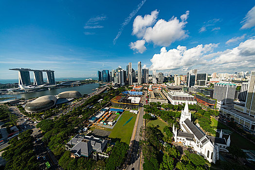 新加坡滨海湾景观