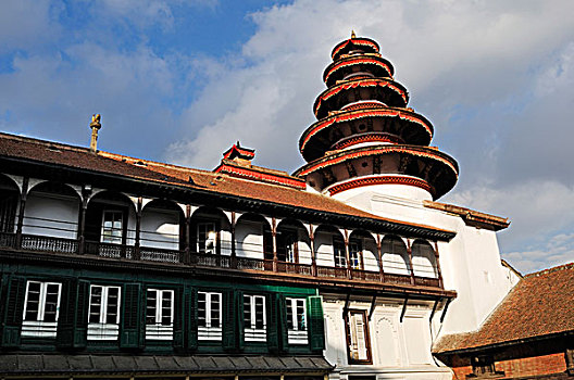 哈奴曼,博物館,杜巴廣場,加德滿都,加德滿都山谷,世界遺產,尼泊爾,亞洲