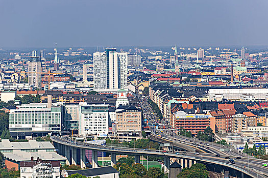 风景,城镇中心,斯德哥尔摩,斯德哥尔摩县,瑞典,欧洲